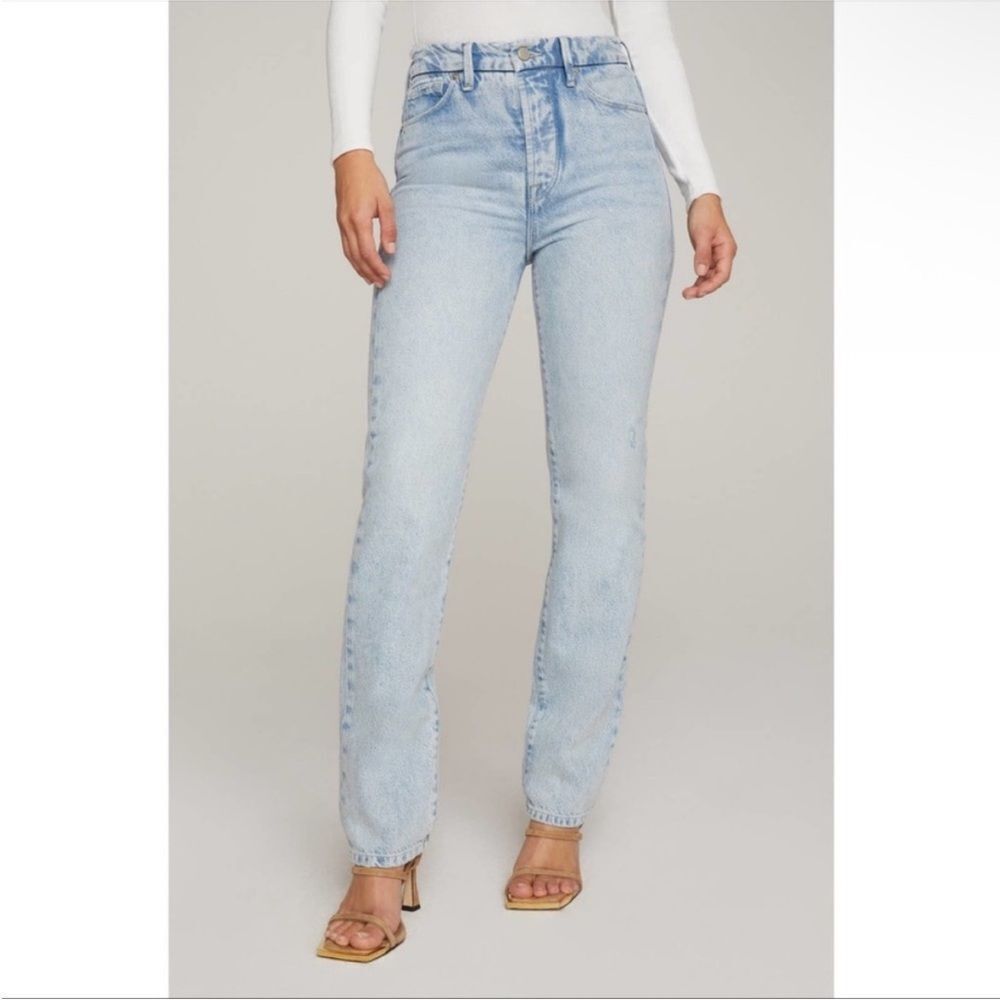 GOOD AMERICAN | Good Boy High Rise Jeans Light Wash Blue643 Women’s Size 2/26